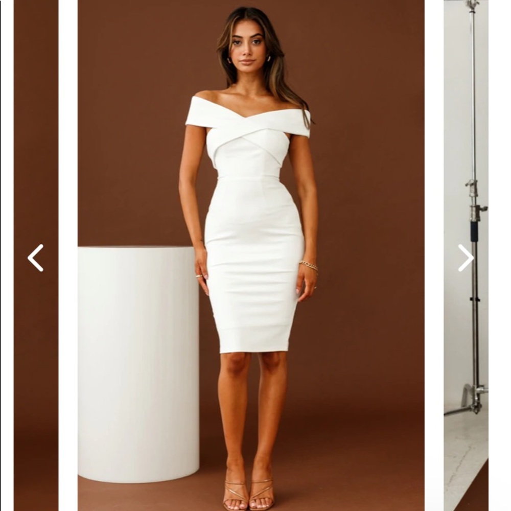 Corrine off-shoulder bodycon dress